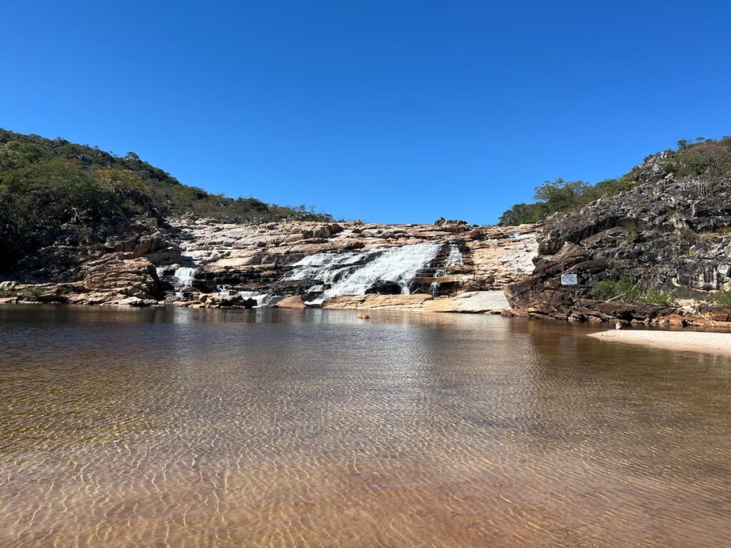 Imagem mostra Cachoeira do Telésforo, uma das Cachoeiras em Diamantina
